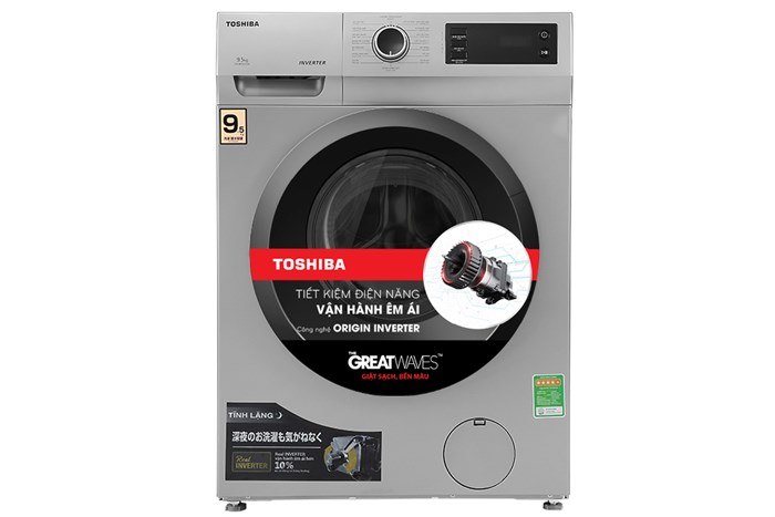 Máy giặt TOSHIBA Lồng ngang Inverter 9,5 kg TW-BK105S3V(SK)